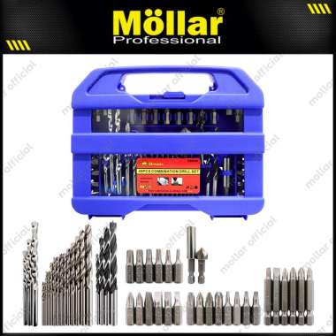 BISON D80690 Mata Bor Kombinasi Set 49 pcs Besi Kayu Beton Obeng Bits