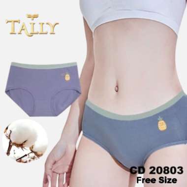 TALLY Celana Dalam Wanita Bahan Katun Fit to L - XL Motif Cerah CD 20803