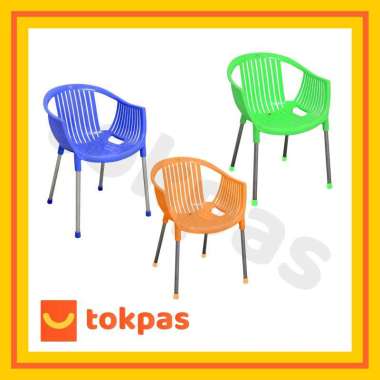 [KHUSUS GOJEK/GRAB] Kursi Plastik Bangku Ruang Tamu Bangku Plastik Kuat Kursi Plastik Senderan Confi