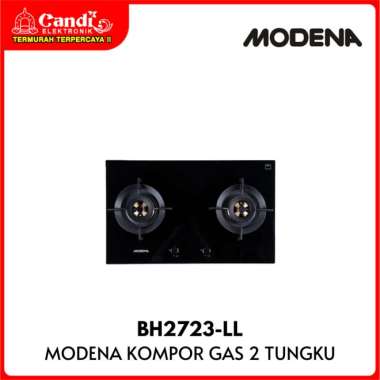 MODENA Kompor Gas Tanam 2 Tungku Built In BH2723-LL Hitam