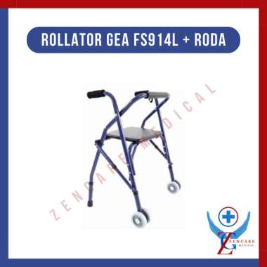 Rollator Gea FS914L / Walker Rollator Roda / Alat Bantu Jalan Lansia