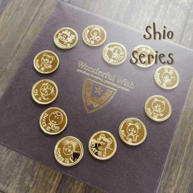 Wonderful Wish emas batangan custom 24K SHIO Series Koin 3 gram