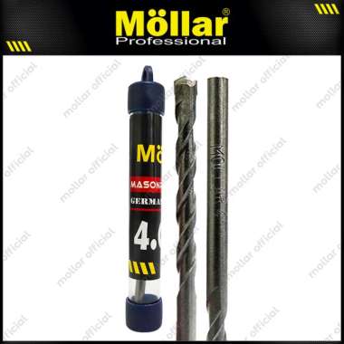 MOLLAR Mata Bor Beton 4 mm Tembok Impact Drill Bit 4mm - Satuan