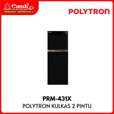 POLYTRON Kulkas 2 Pintu Kapasitas 300 Liter Inverter PRM-431X