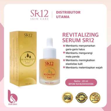 SERUM REVITALIZING SR12 ATASI BOPENG BEKAS JERAWAT & MATA PANDA PRIA WANITA ORIGINAL TERKINI PIPET