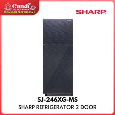 SHARP KULKAS 2 PINTU SJ-246XG-MS / SJ 246XG MS / SJ246XGMS / SJ246X