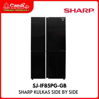 SHARP Kulkas Side by Side Kapasitas 520 Liter SJ-IF85PG-GB side by side 4 pintu
