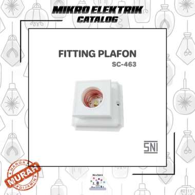 Fitting Lampu Plafon Kotak CAHAYA 463 / Fitting Flafon Kotak