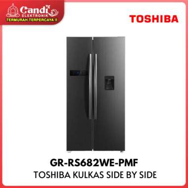 TOSHIBA Side by Side 525 Liter GR-RS682WE-PMF
