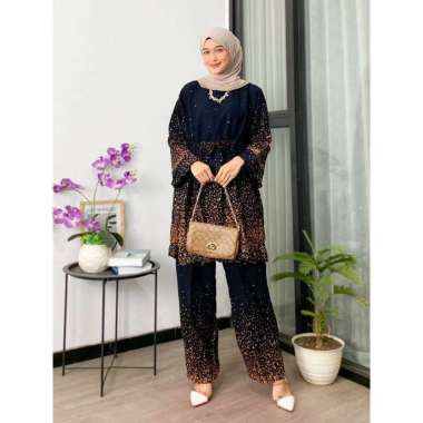 ZARA - Baju Stelan home set oneset Tunik Celana Murah Pakaian satu 1 set wanita Muslim premium frien
