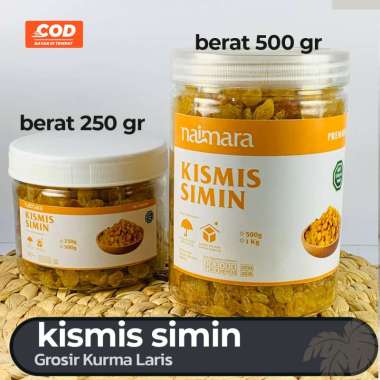 KISMIS MANIS SIMIN / Kismis Mutiara Manis / Kismis Simin Oleh Oleh Haji / Kismis Golden Raisin 250 G