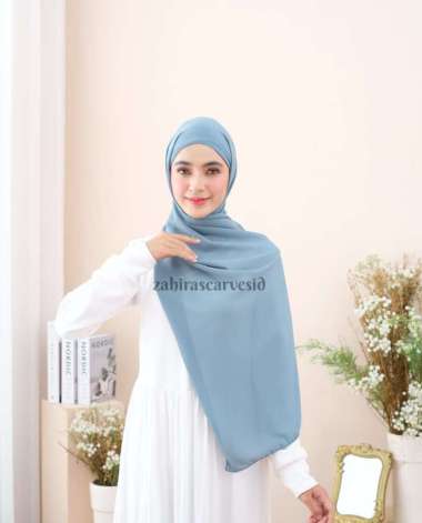 Terbaru!!! Kerudung Pashmina 2 in 1 Inner Ceruty Babydoll Jumbo Size 180 x 75cm / Pashmina Instan Ci