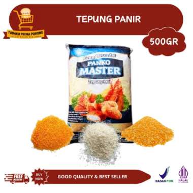 TEPUNG ROTI PANIR REPACK 500GR / tepung roti / panir panko-putih