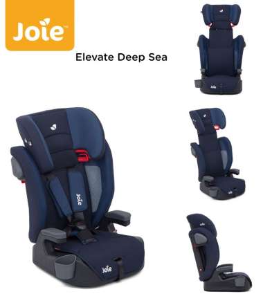 Joie Elevate Carseat booster group 1/2/3 car seat balita anak Deep Sea