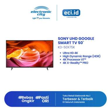 Sony 50 Inch Smart TV UHD - KD-50X75K