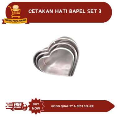 CETAKAN HATI BAPEL SET 3