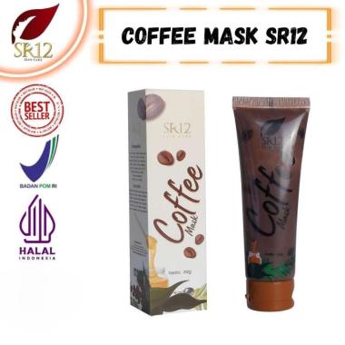 SR12 COFFEE MASK PEELING NATURAL / MASKER PEELING KOPI HERBAL / MENGATASI KOMEDO FLEK BEKAS JERAWAT 