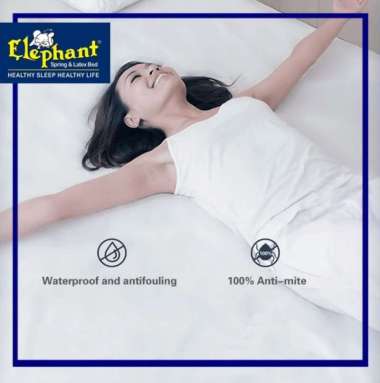 ELEPHANT Waterproof 30cm 10D Matras Protector Pelindung Kasur anti air 180 x 200