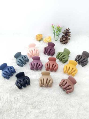 Jedai Korea Doff Jedai Rambut Wanita Jepitan Cepol Warna Doff 5cm Cakar 5 RANDOM