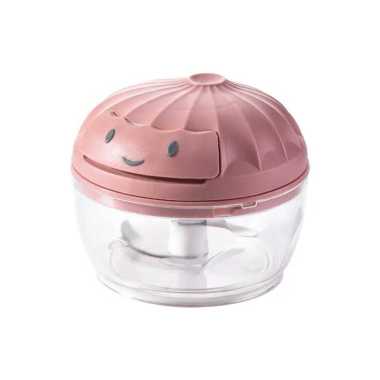 PRK-Blender Chopper Mini Tarik Tanpa Listrik/ Blender Mini Manual Pink