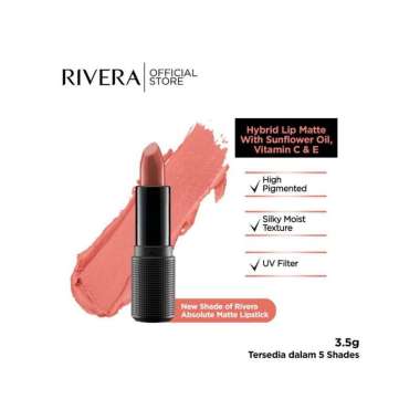Rivera Absolute Matte Lipstick 202 Attractive Magenta
