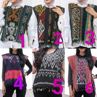 NO BRANDS OUTER VEST TENUN IKAT KMP Standard MOTIF2