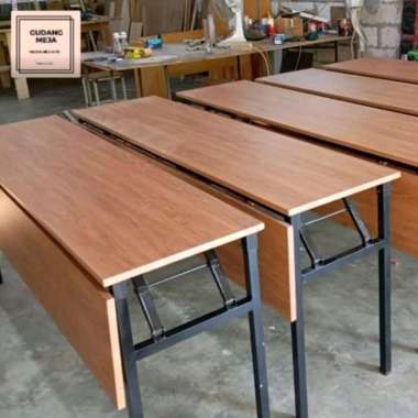 Meja 150/50/75 meja panel modesty lipat otomatis per pegas