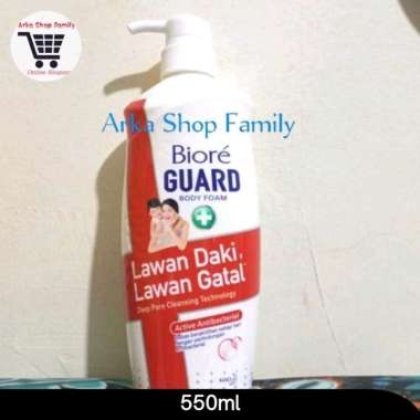 BIORE Guard Active Antibacterial Sabun Mandi Cair Botol Pump 550ml