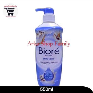 BIORE Pure Mild Sabun Mandi Cair Botol Pump 550ml