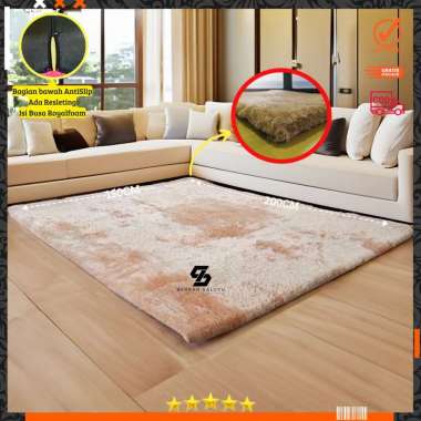 KARPET BULU RASFUR RAFSUR PANJANG 200CM LEBAR 150CM TINGGI 4.5CM Putih