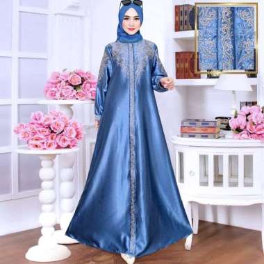 Baju Gamis Wanita Remaja Korea Polos Fashion Dress Murah Pakaian Muslim Simple Belt Dres Kekinian Ga