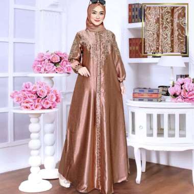 Baju Gamis Wanita Remaja Korea Polos Fashion Dress Murah Pakaian Muslim Simple Belt Dres Kekinian Ga