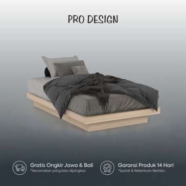 Pro Design Patron Rangka Tempat Tidur 120 x 200 Natural Oak Jawa