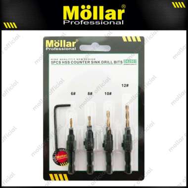 MOLLAR D62901 Mata Bor Countersink 6-12 mm Pelubang Kayu Wood Drill
