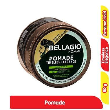 Bellagio Homme Pomade Penata Rambut Timeless Elegance Extreme Hold Light 80 g