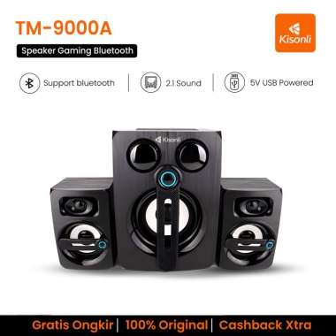 KISONLI Speaker Bluetooth RGB TM-9000A Strong Bass Subwoofer Aktif