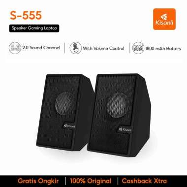 KISONLI Gaming Speaker Laptop/Komputer S555 Strong Bass And Compatibility