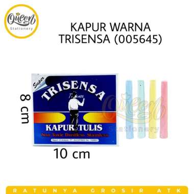 KAPUR WARNA TRISENSA (005645)/KAPUR TULIS/KAPUR MURAH