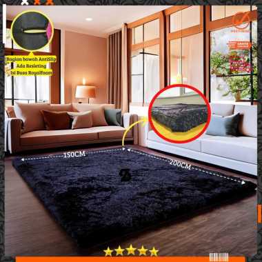 Karpet Bulu Rasfur 200x150x4.5cm / Karpet BuluISI BUSA SUPER YELLOW MAROON