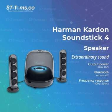 Harman Kardon SoundSticks 4 / Sound Sticks 4 Sistem Speaker Bluetooth Hitam