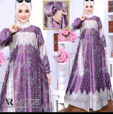 RAFLES - Baju Gamis Batik Wanita Muslimah Gaun Pesta Wanita Muslim Dewasa Mewah RFS 7