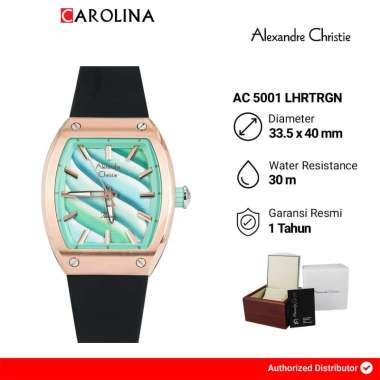 Jam Tangan Wanita Alexandre Christie Passion AC 5001 LHRTRGN Multicolor Dial Tosca Black Rubber Stra