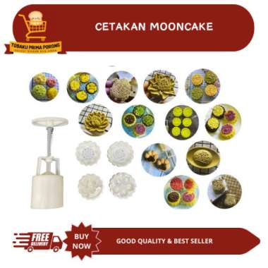 CETAKAN MOON CAKE / moon cake cetakan / cetakan kue-blossom