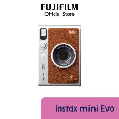 FUJIFILM Instax Camera Mini EVO Instant Camera Brown