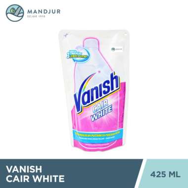Vanish Cair White Pouch 425 mL - Penghilang Noda Membandel Pakaian Putih Tanpa Klorin