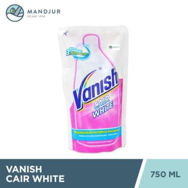 Vanish Cair White Pouch 750 mL - Penghilang Noda Membandel Pakaian Putih Tanpa Klorin