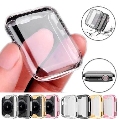 TPU Soft Case Apple Watch 41mm 45mm Casing Silikon Full Cover Protektif iWatch Series 7 2021 Sarung 