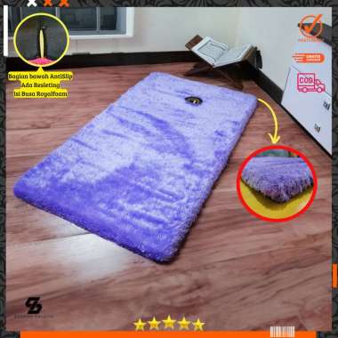 SAJADAH BULU RASFUR MAROON