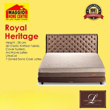 KASUR LADY AMERICANA - KASUR 100% NATURAL LATEX ROYAL HERITAGE - LADY FULL SET 160 x 200