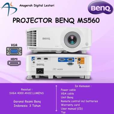 Projector BenQ MS560 SVGA 4000 Ansi Lumens White